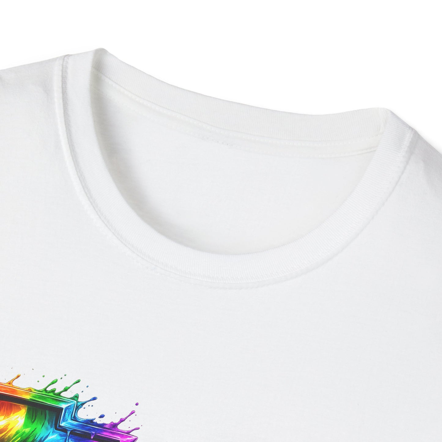 Rainbow Drip Retro Station Wagon T-Shirt | front and back HHR SS
