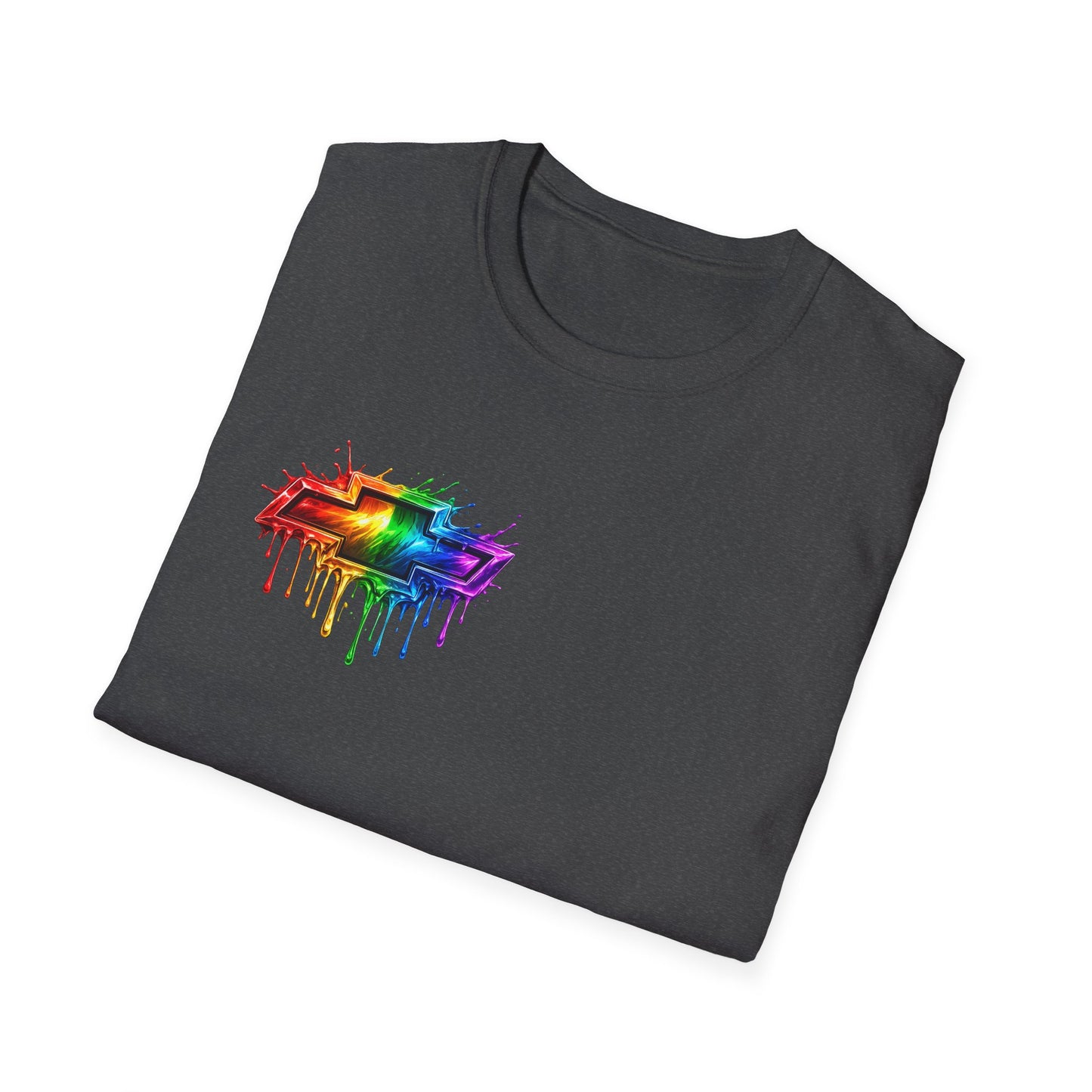 Rainbow Drip Retro Station Wagon T-Shirt | front and back HHR SS