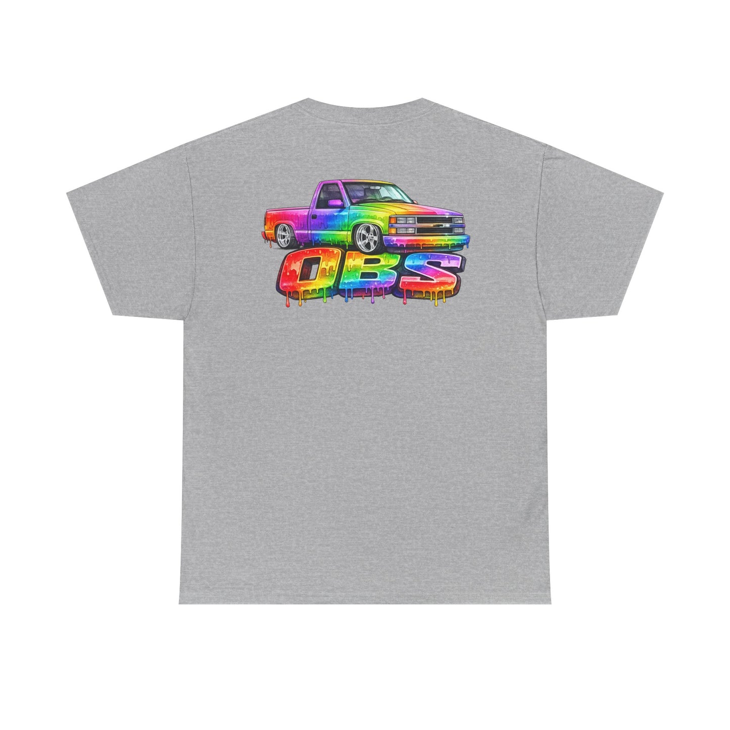 Rainbow Drip OBS Truck Tee | Colorful Retro Pickup Graphic