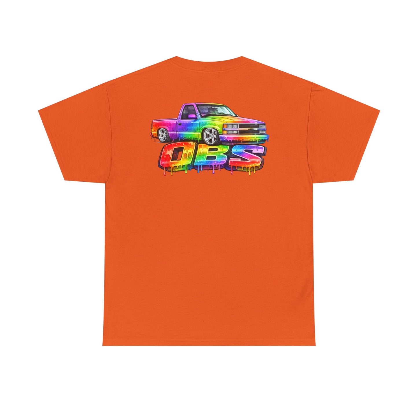 Rainbow Drip OBS Truck Tee | Colorful Retro Pickup Graphic
