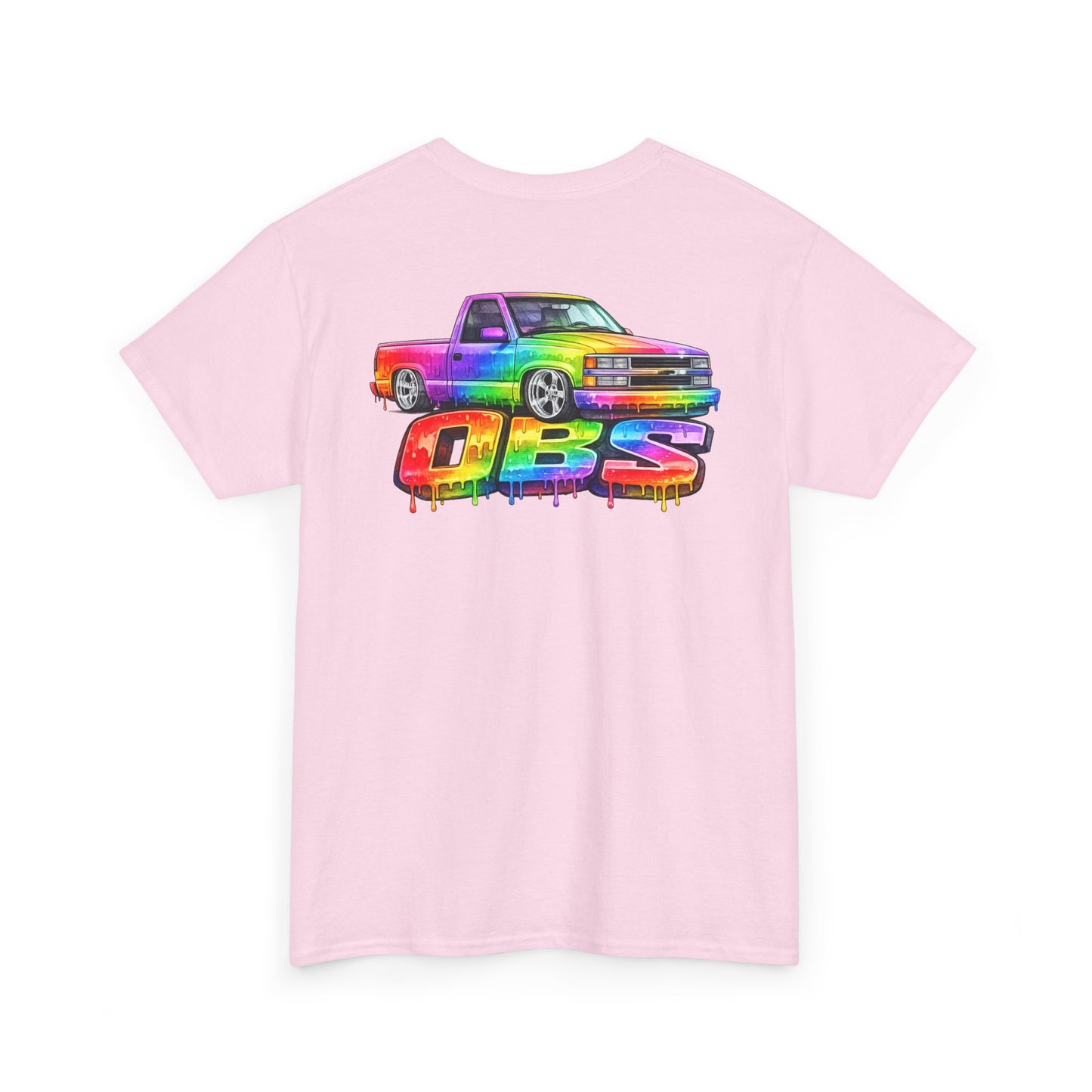 Rainbow Drip OBS Truck Tee | Colorful Retro Pickup Graphic