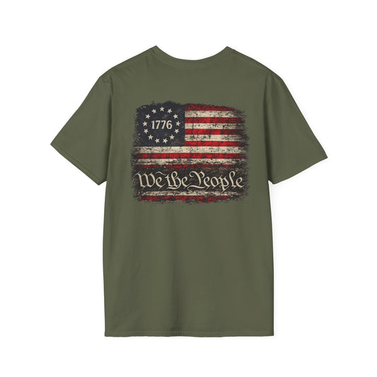 We the People American Flag T-Shirt | 1776 Distressed Patriotic Tee