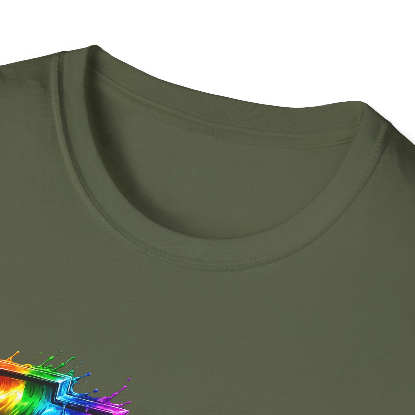 Rainbow Drip Retro Station Wagon T-Shirt | front and back HHR SS