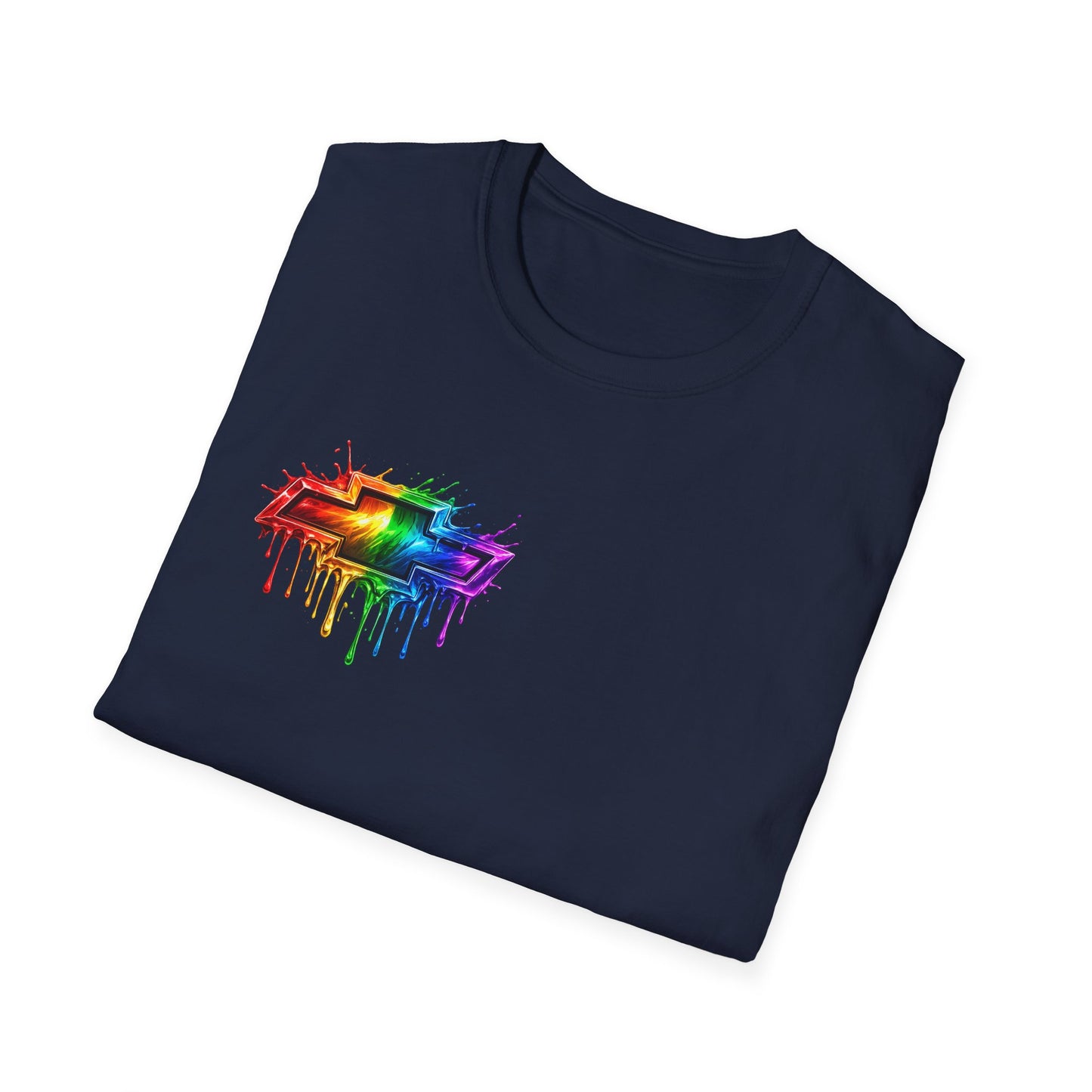 Rainbow Drip Retro Station Wagon T-Shirt | front and back HHR SS