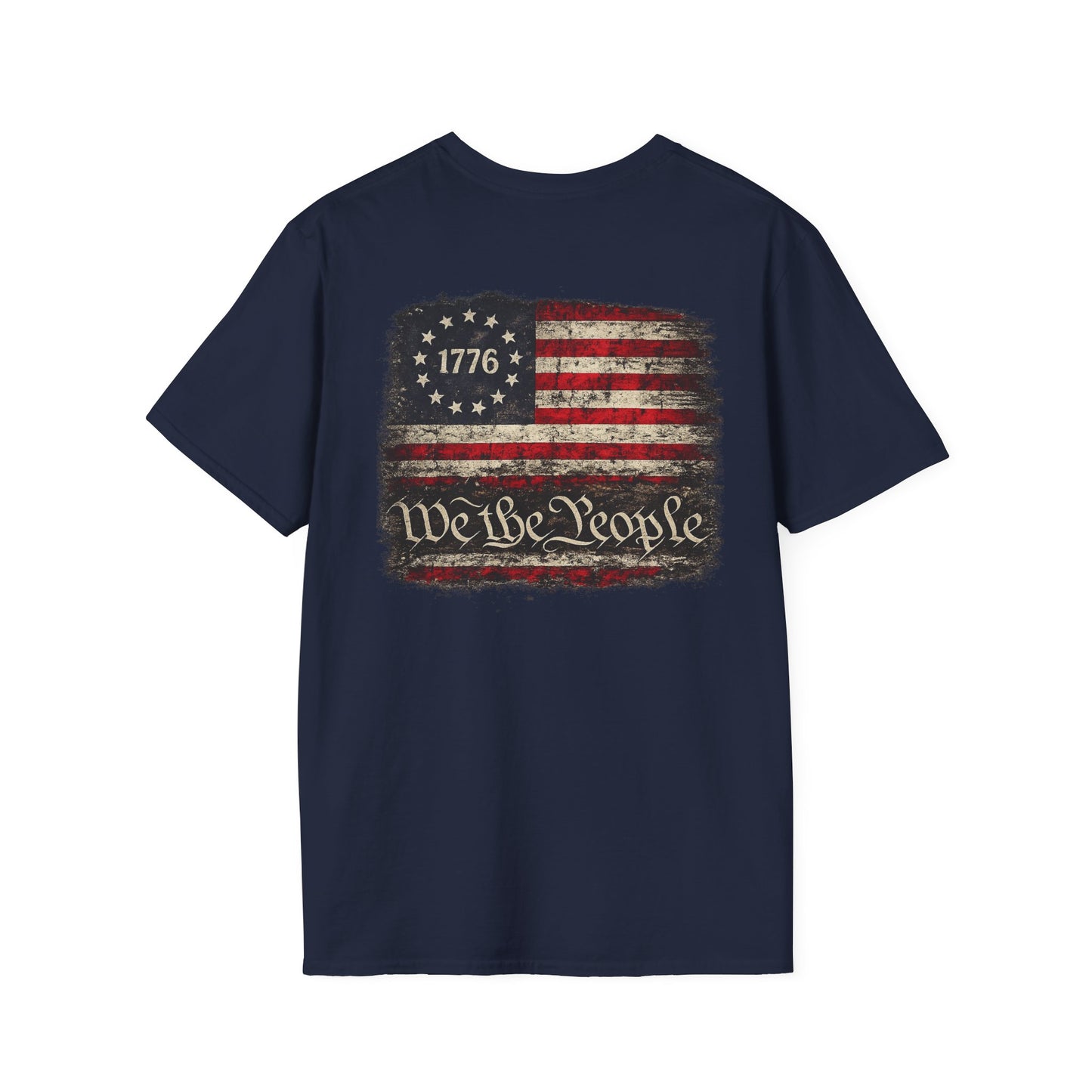 We the People American Flag T-Shirt | 1776 Distressed Patriotic Tee