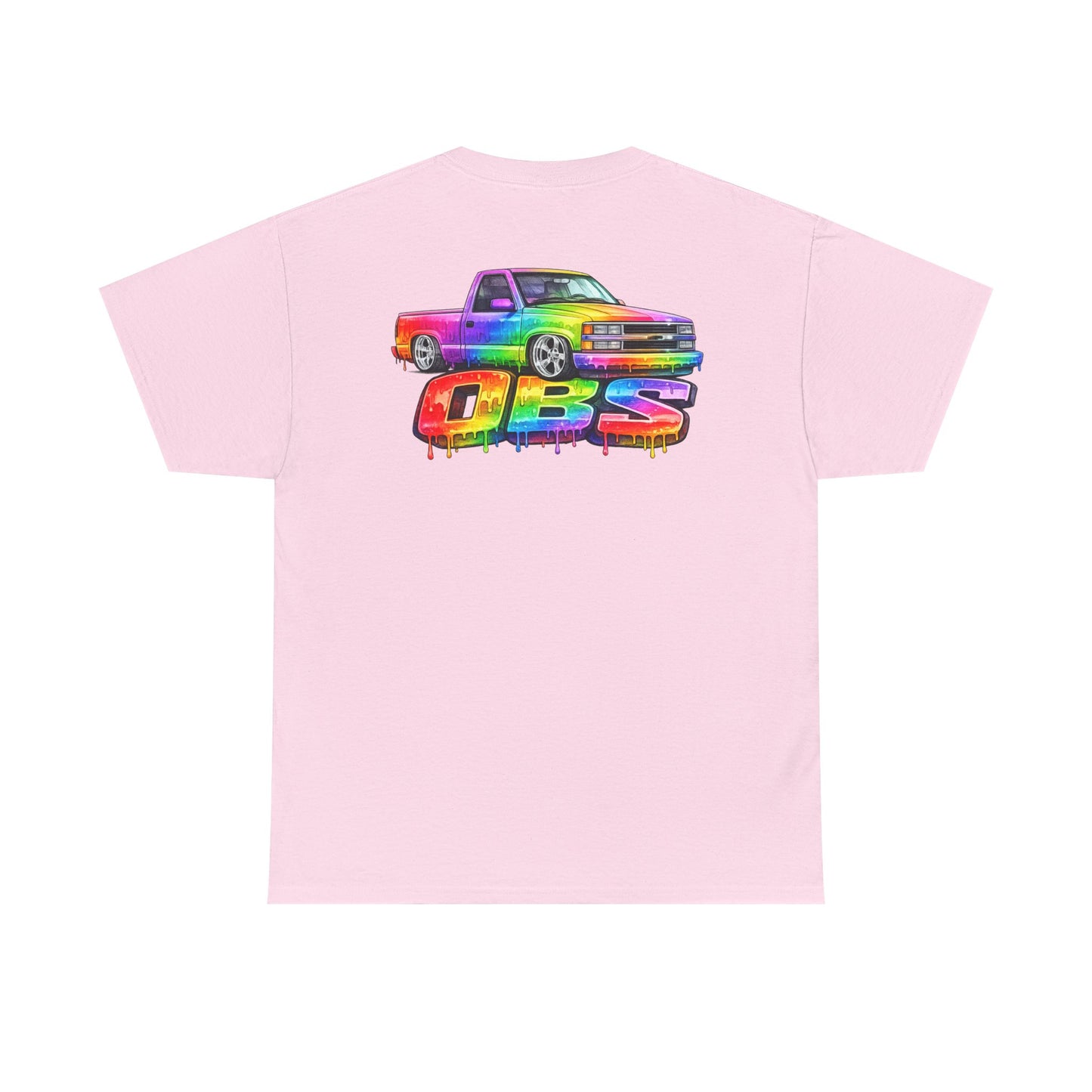 Rainbow Drip OBS Truck Tee | Colorful Retro Pickup Graphic