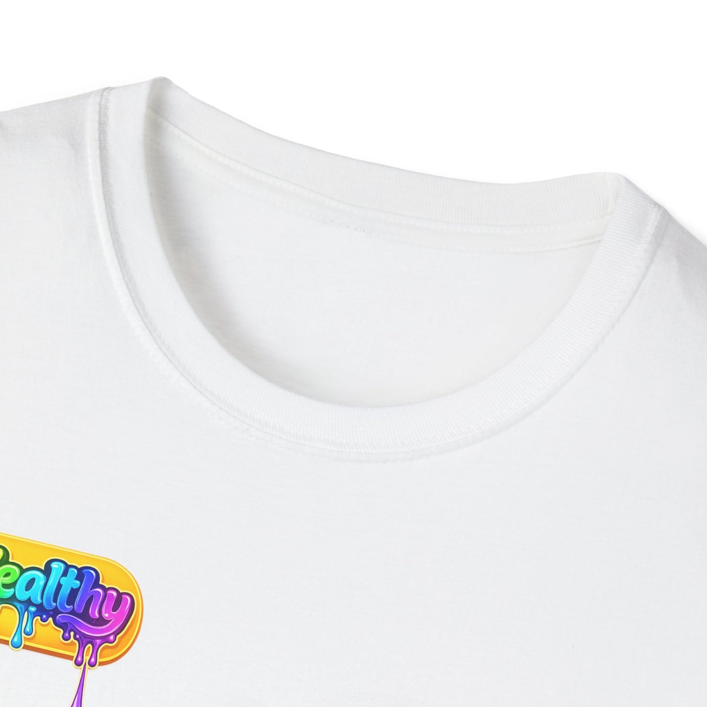 Eat Healthy Stay Hydrated T-Shirt | Rainbow Nutrition & Hydration Design