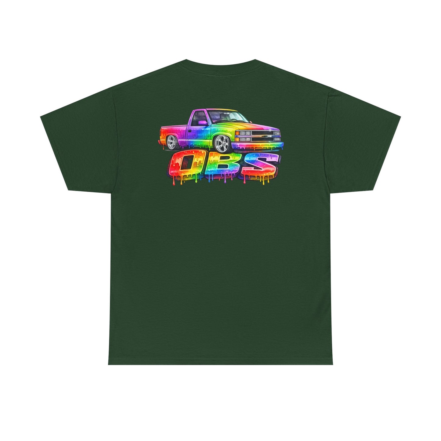 Rainbow Drip OBS Truck Tee | Colorful Retro Pickup Graphic