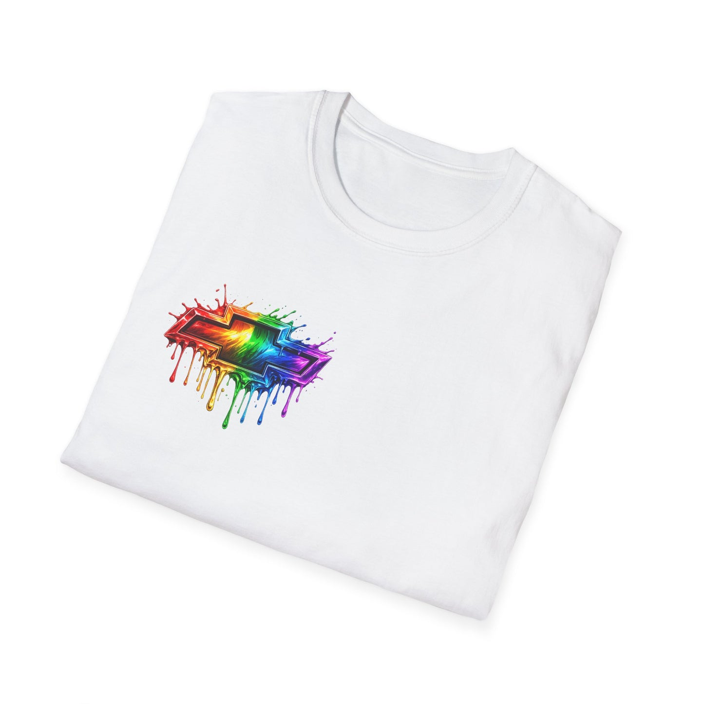 Rainbow Drip Retro Station Wagon T-Shirt | front and back HHR SS