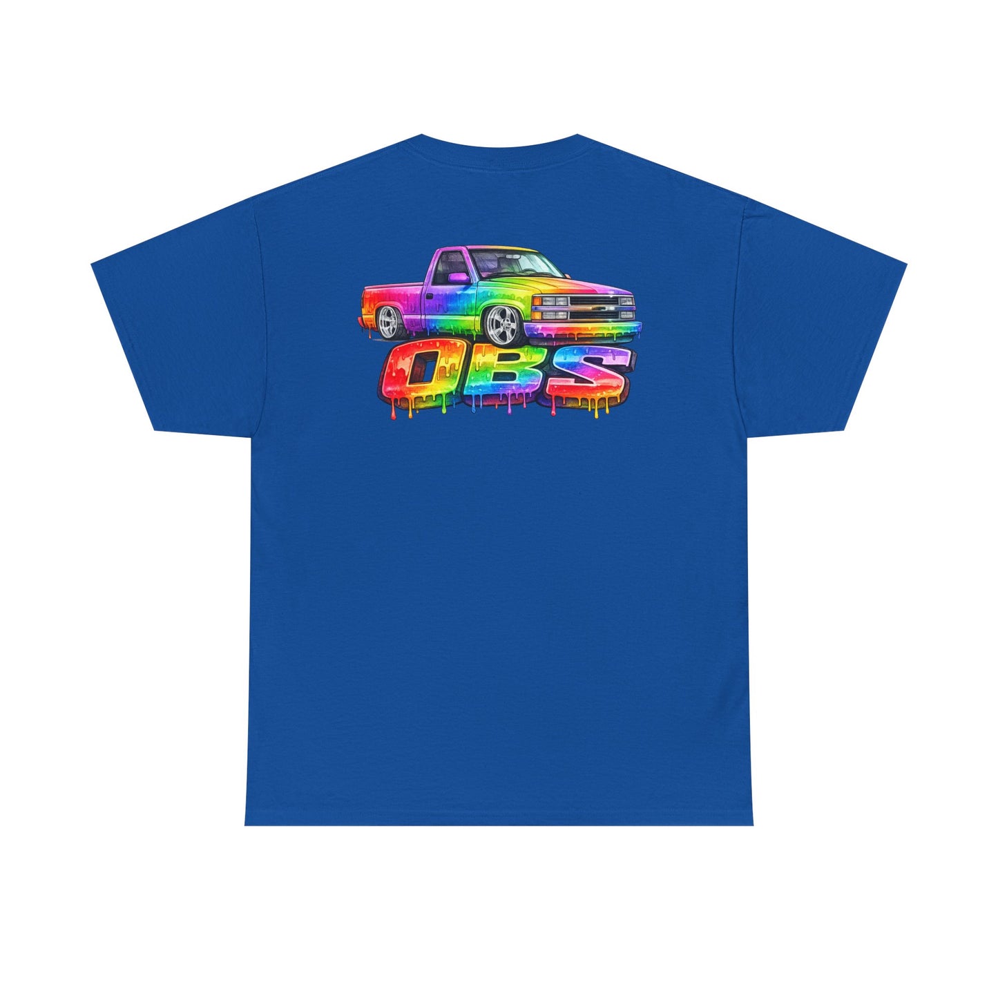 Rainbow Drip OBS Truck Tee | Colorful Retro Pickup Graphic
