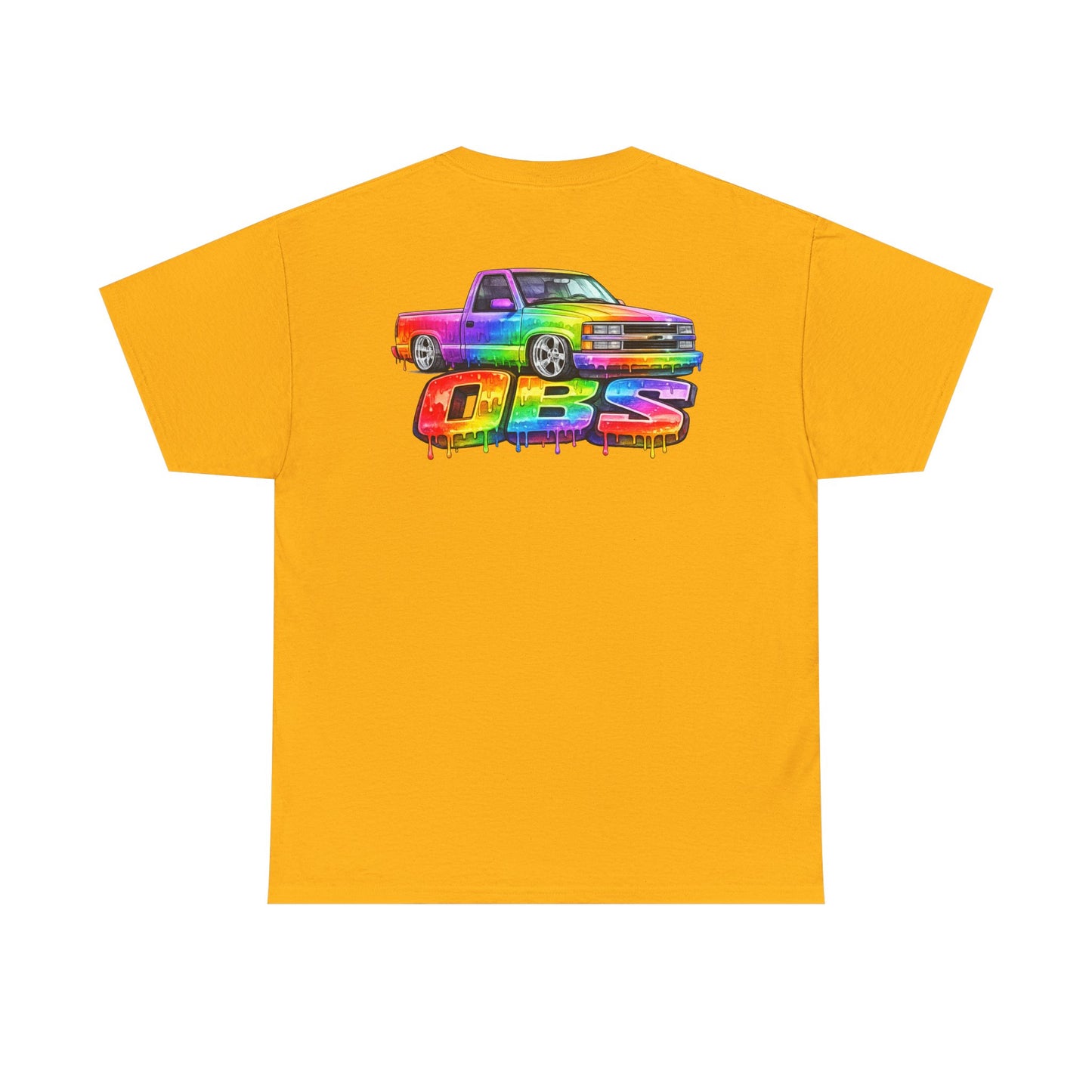 Rainbow Drip OBS Truck Tee | Colorful Retro Pickup Graphic