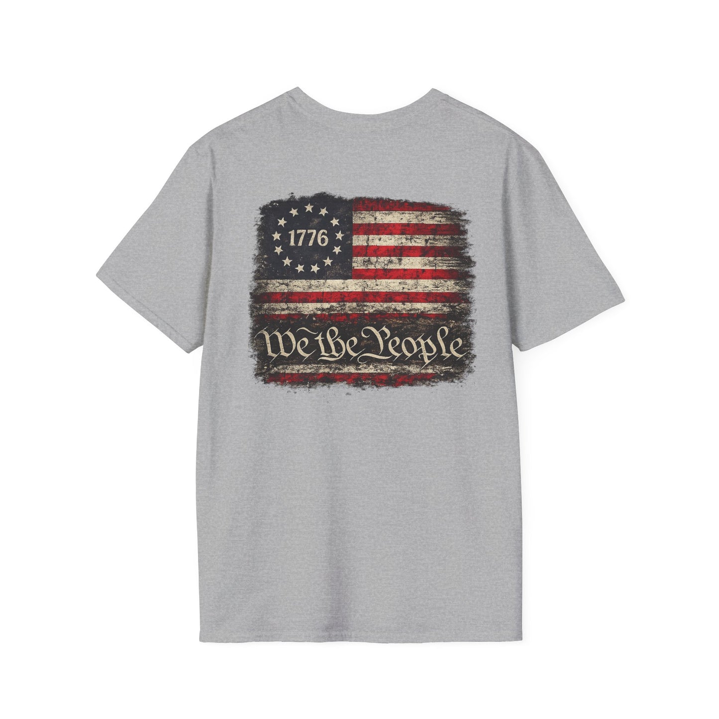 We the People American Flag T-Shirt | 1776 Distressed Patriotic Tee