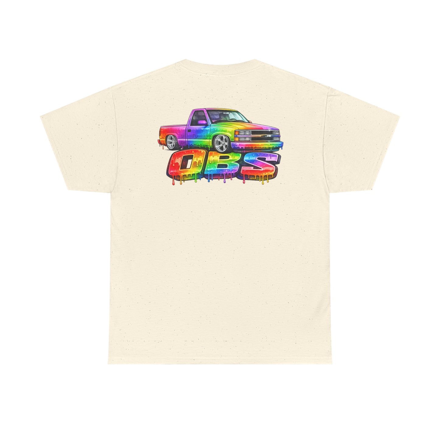 Rainbow Drip OBS Truck Tee | Colorful Retro Pickup Graphic