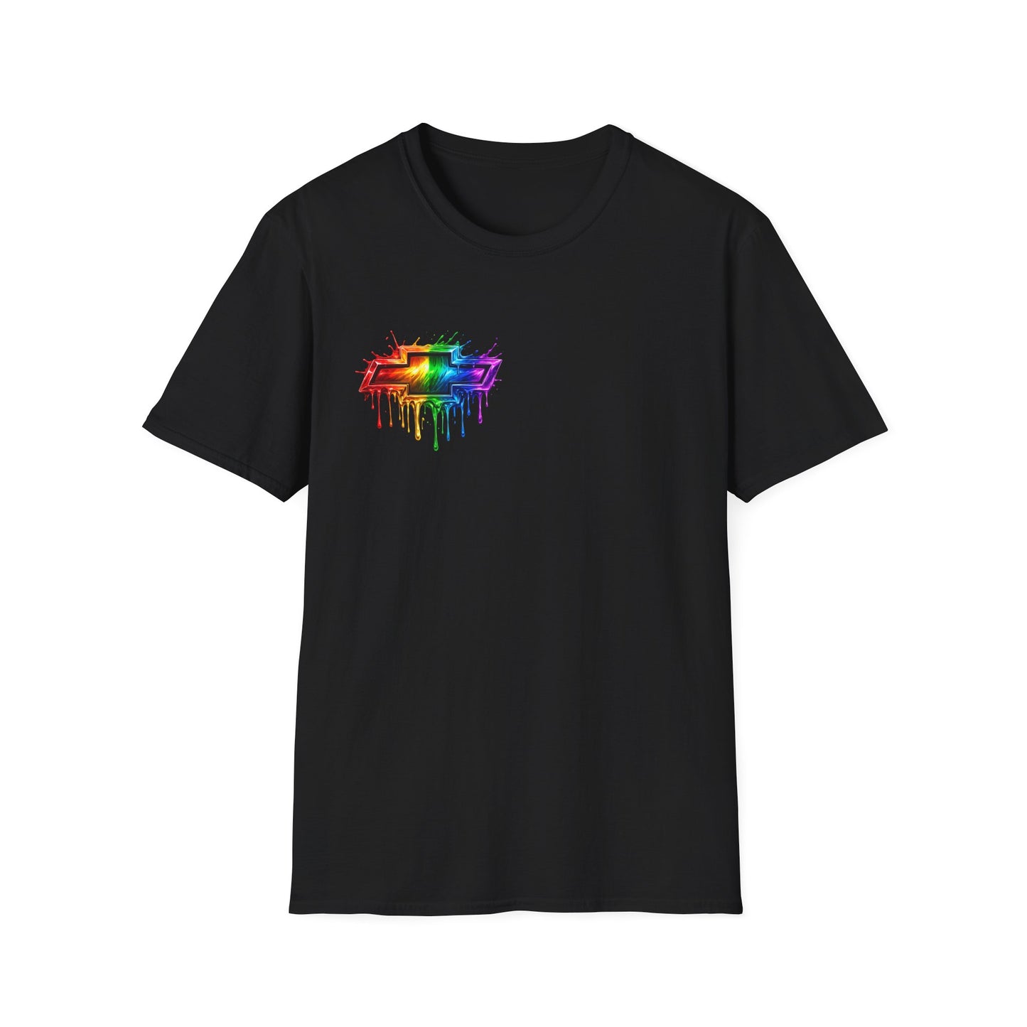 Rainbow Drip Retro Station Wagon T-Shirt | front and back HHR SS