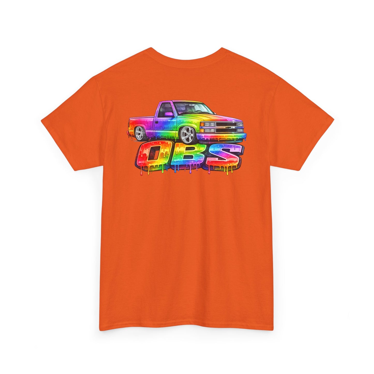 Rainbow Drip OBS Truck Tee | Colorful Retro Pickup Graphic