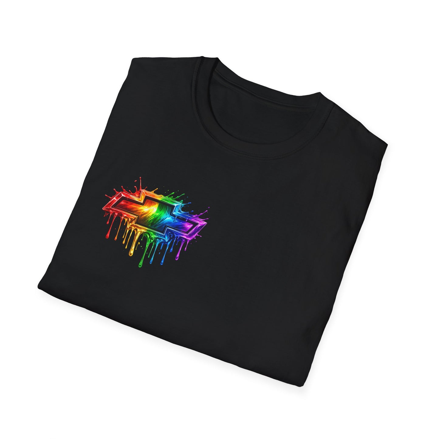 Rainbow Drip Retro Station Wagon T-Shirt | front and back HHR SS