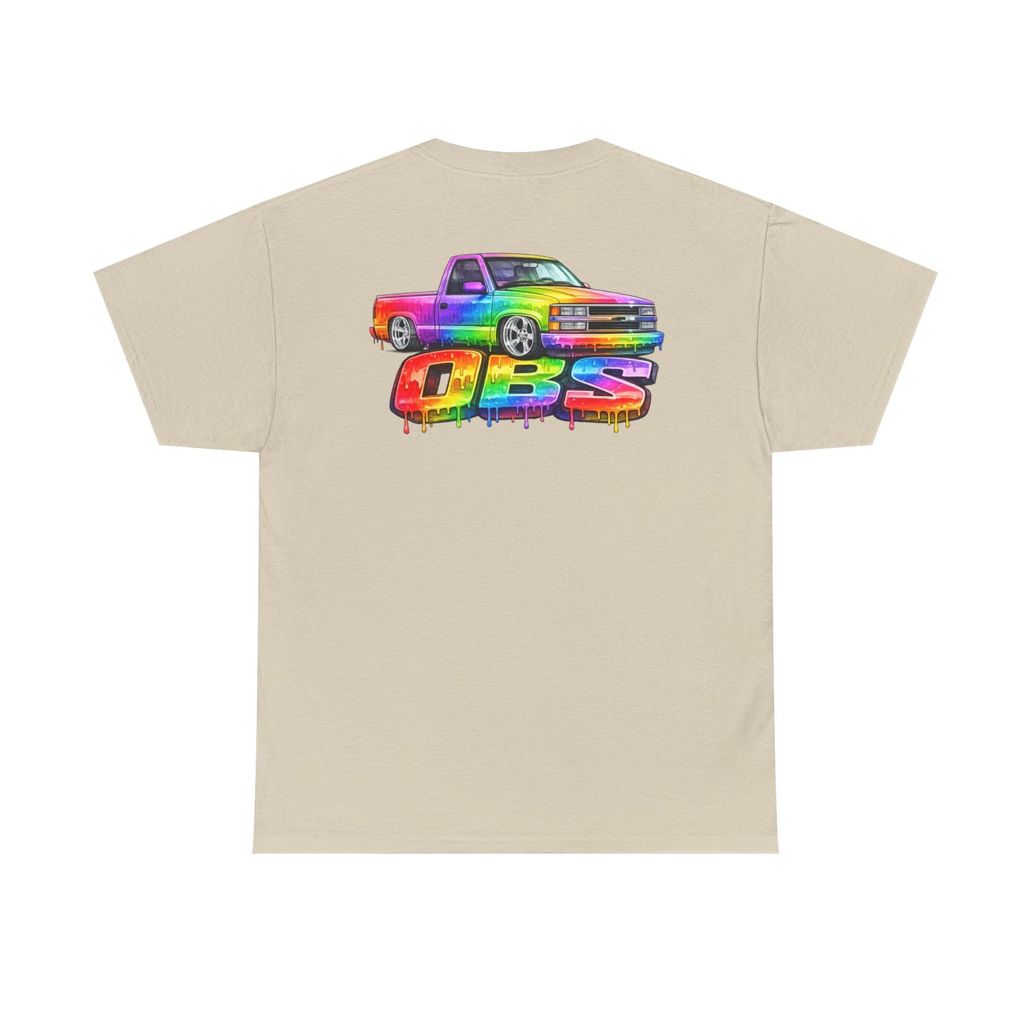 Rainbow Drip OBS Truck Tee | Colorful Retro Pickup Graphic