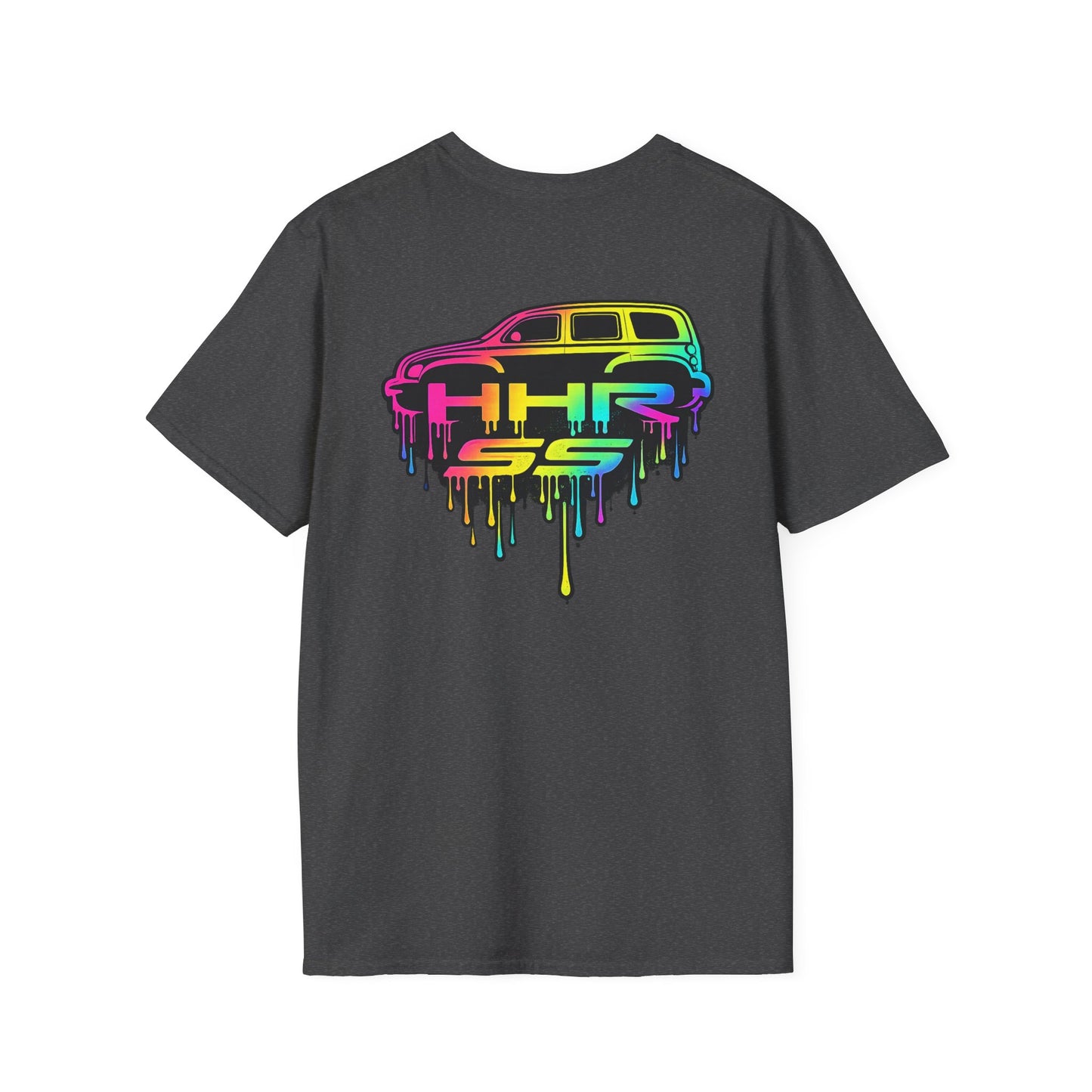 Rainbow Drip Van Retro Logo T-Shirt | Colorful Van Graphic