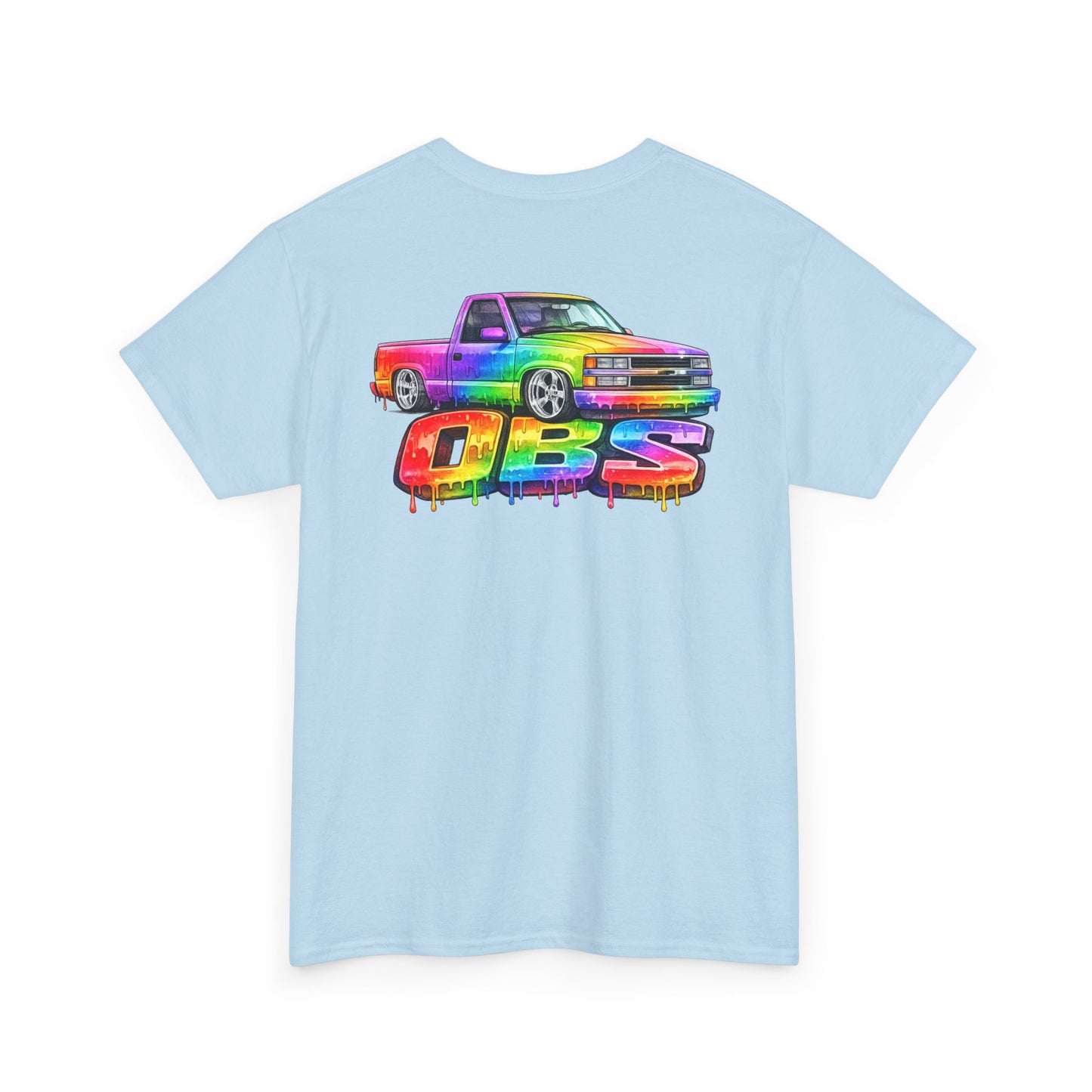 Rainbow Drip OBS Truck Tee | Colorful Retro Pickup Graphic