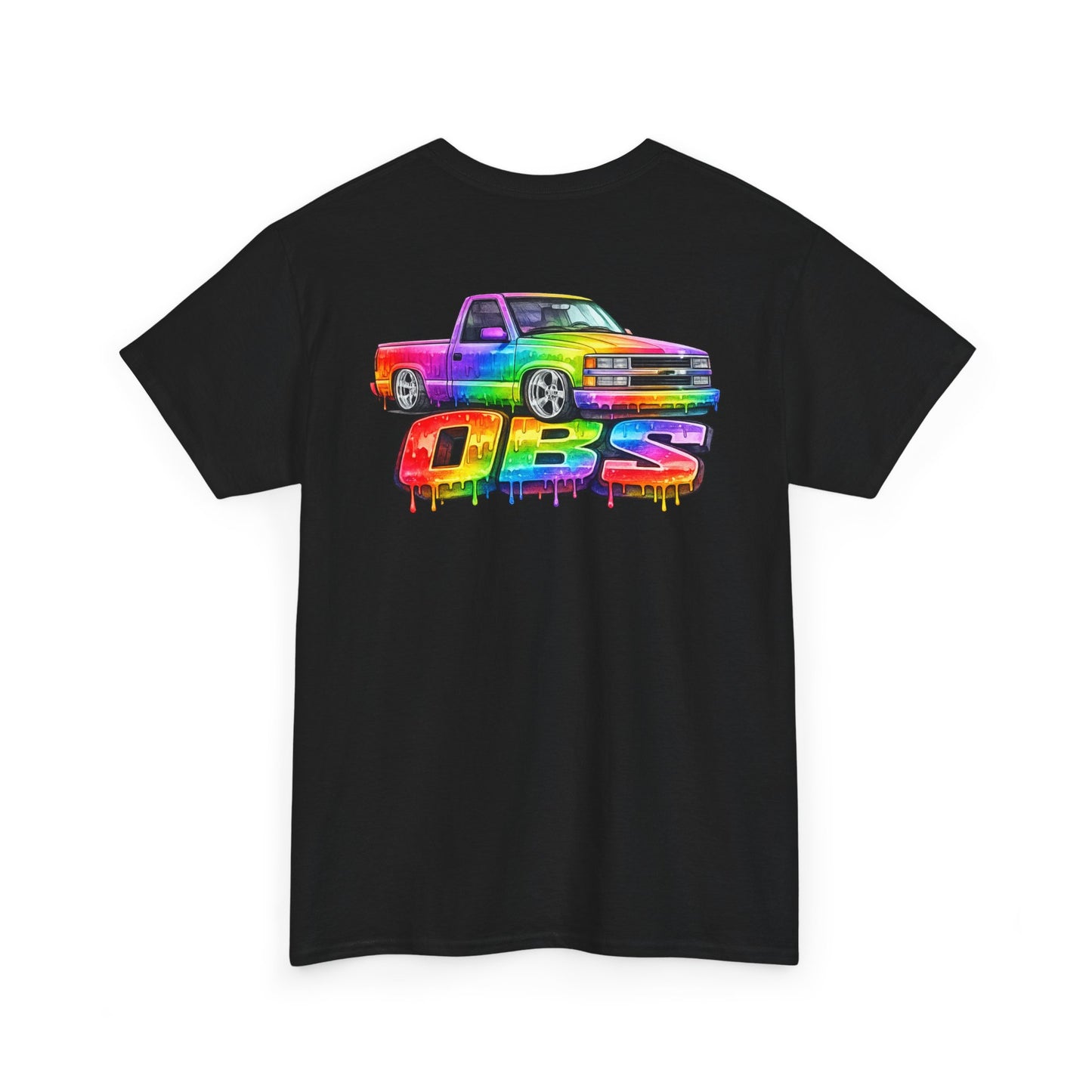 Rainbow Drip OBS Truck Tee | Colorful Retro Pickup Graphic