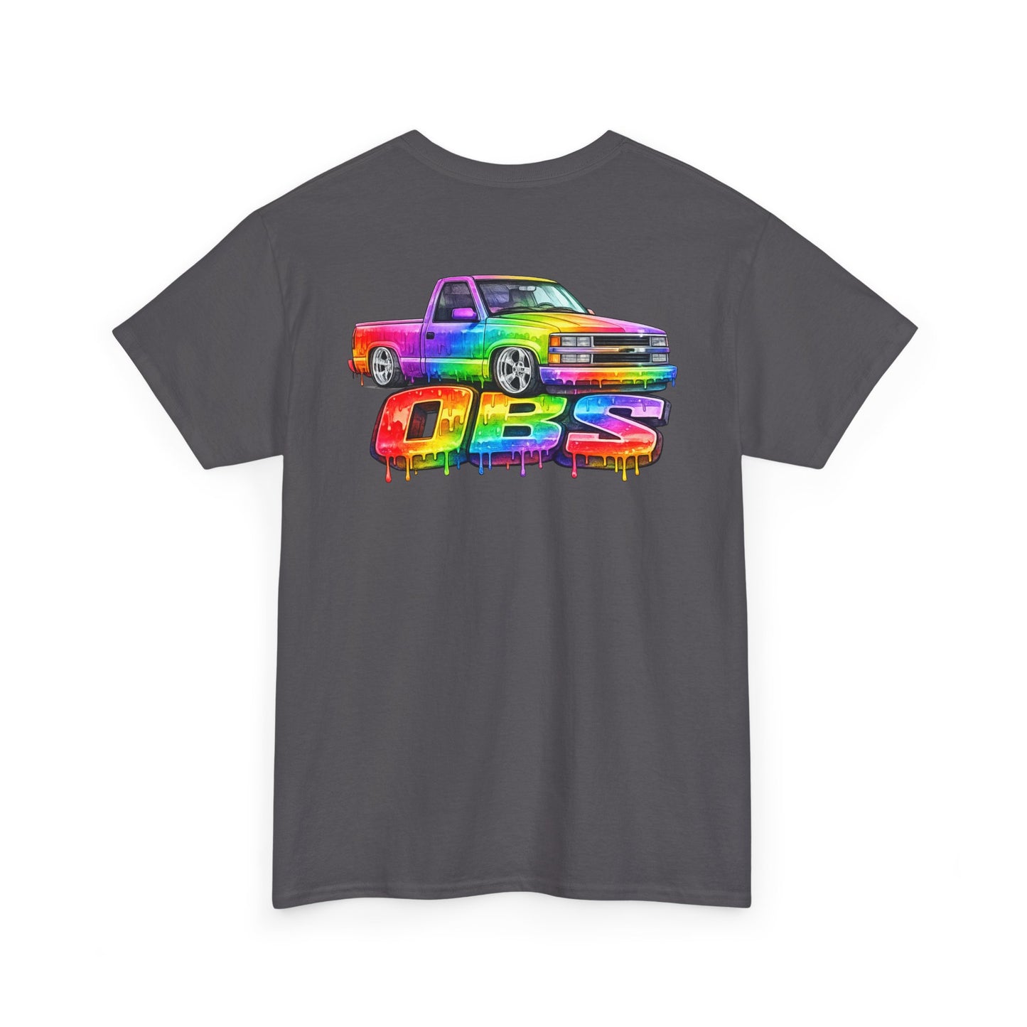 Rainbow Drip OBS Truck Tee | Colorful Retro Pickup Graphic