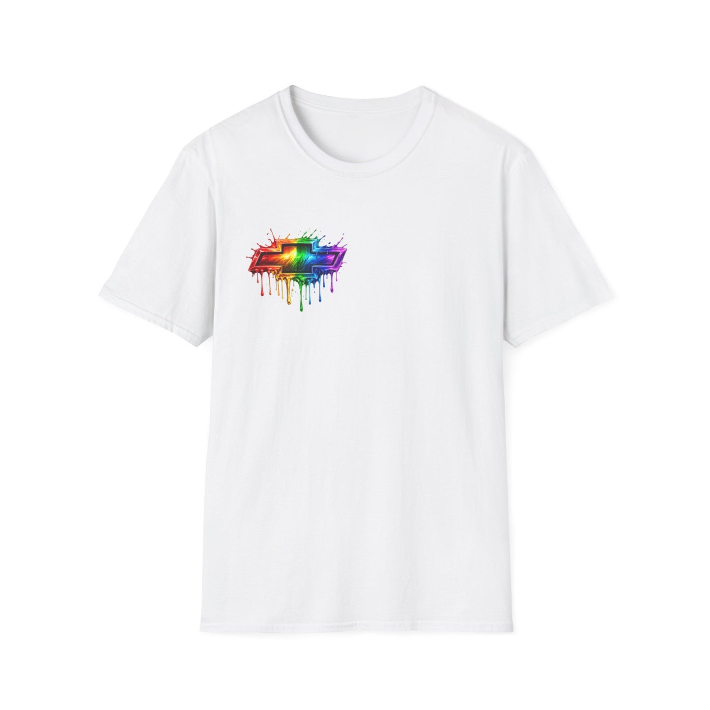 Rainbow Drip Retro Station Wagon T-Shirt | front and back HHR SS