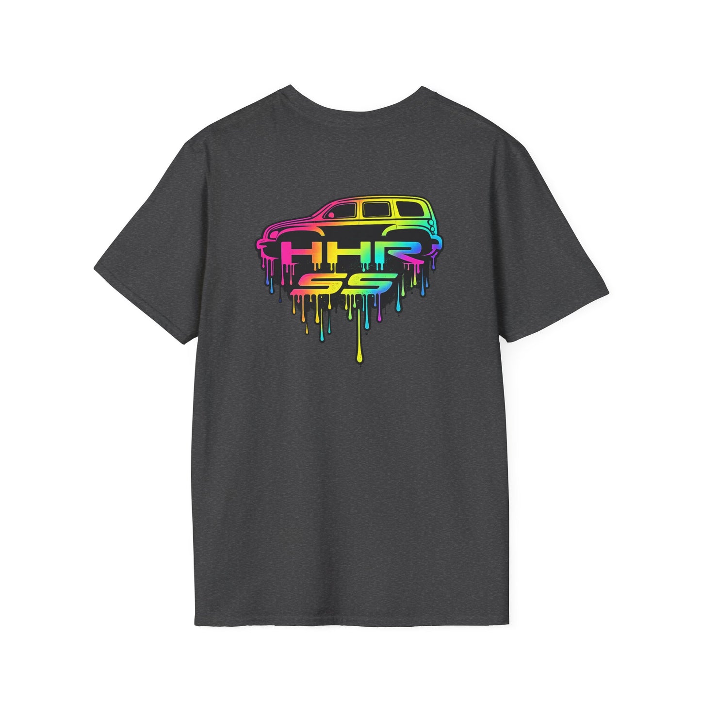 Rainbow Drip Retro Station Wagon T-Shirt | front and back HHR SS